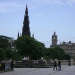 Edinburgh's old town, near the site of the fires