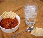 Chili crackers and Water - (CDC/James Gathany) PD