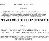 Supreme Court rules against California Video Game Ban to Minors