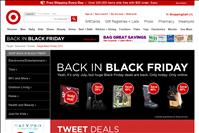screenshot of Target.com/blackfriday