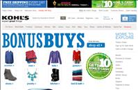 Kohl's website screenshot of 2013 Columbus Day Sale Event