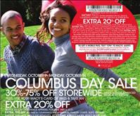 Macy's Ad Circular for Columbus Day Sale 2013