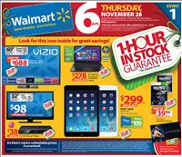 Screenshot of Walmart Black Friday Sales Ad Circular 2013