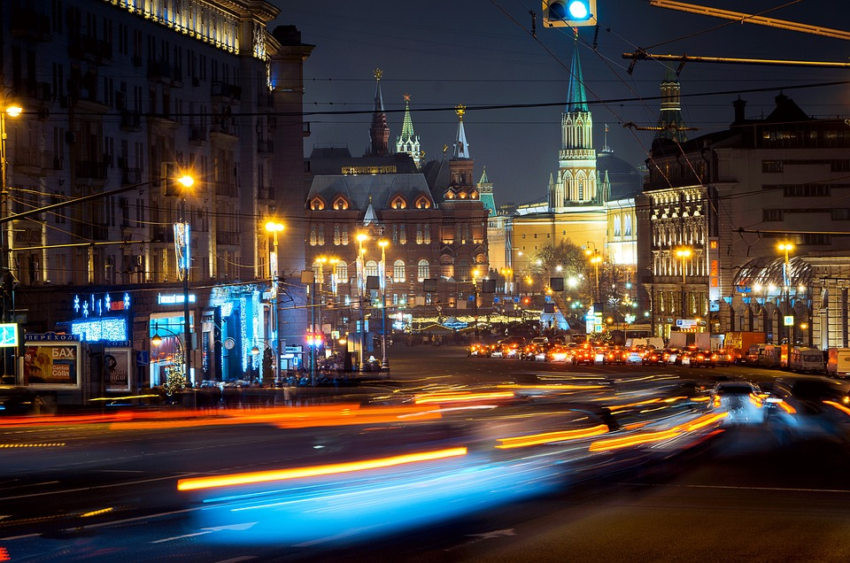 Night Image of Moscow
