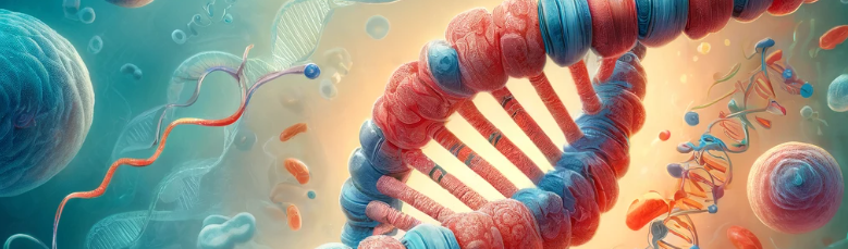 Here is an illustration of DNA and the replication process, suitable for an article about cancer.