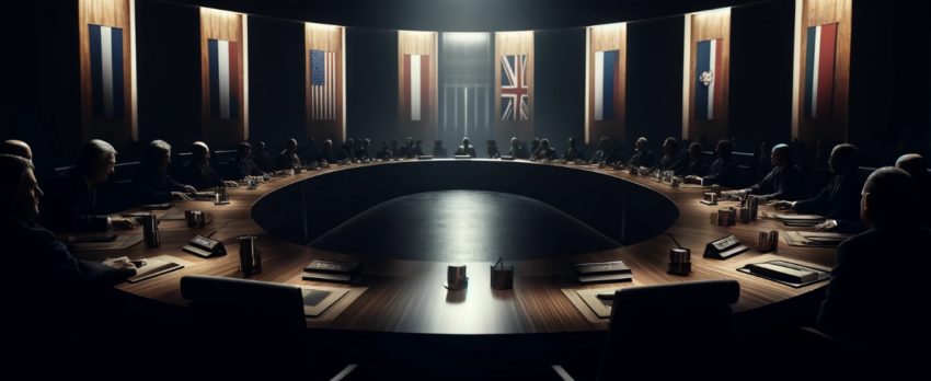 image created for the post about the geopolitical tensions and nuclear weapon drills ordered by Vladimir Putin in response to Western involvement in Ukraine.