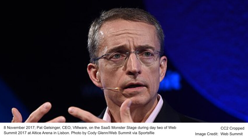 8 November 2017; Pat Gelsinger, CEO, VMware, on the SaaS Monster Stage during day two of Web