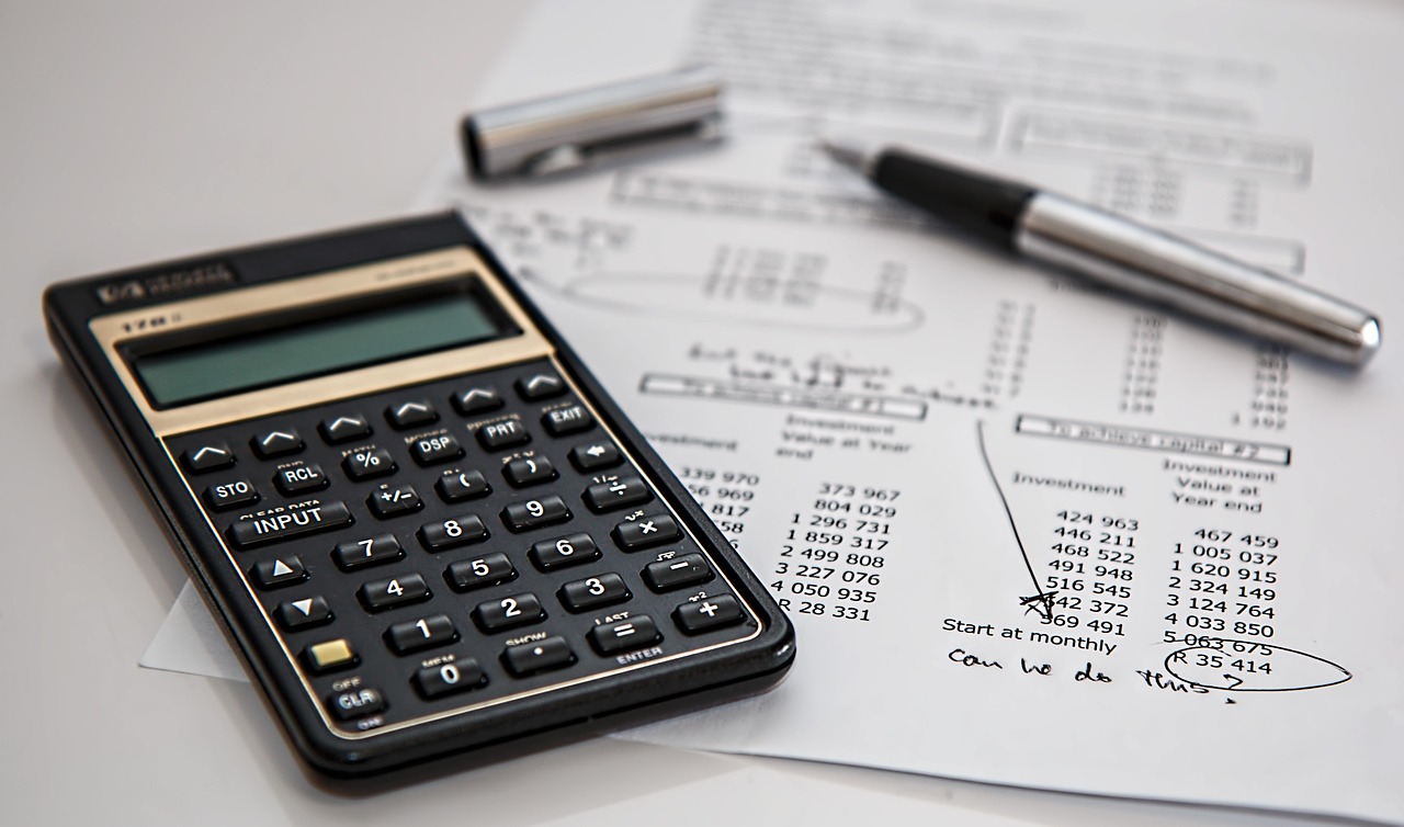 calculator, calculation, insurance, finance, accounting