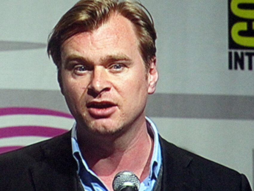 Director Christopher Nolan participating in the Inception panel at WonderCon 2010.