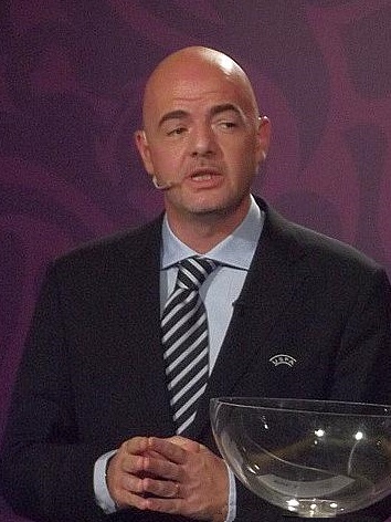 Gianni Infantino during UEFA EURO 2012 qualifying play-offs draw, that took place in Sheraton Hotel in Cracow.