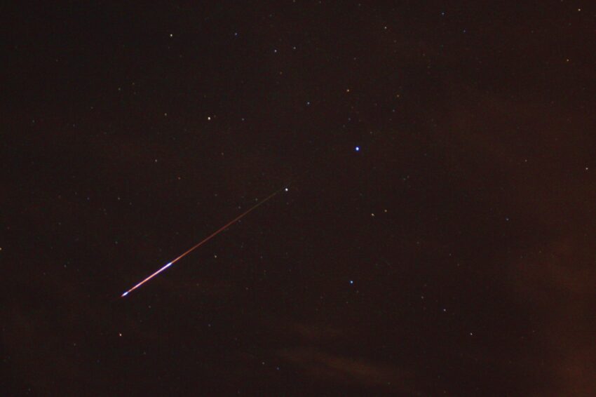Perseid meteor shower in Austin Texas.