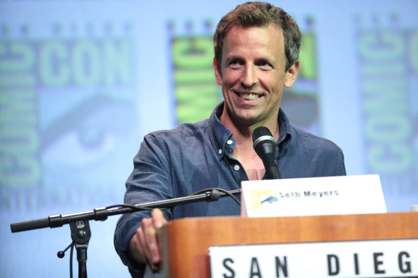 Seth Meyers speaking at the 2015 San Diego Comic Con International, for "Game of Thrones", at the San Diego Convention Center in San Diego, California. Please attribute to Gage Skidmore if used elsewhere.