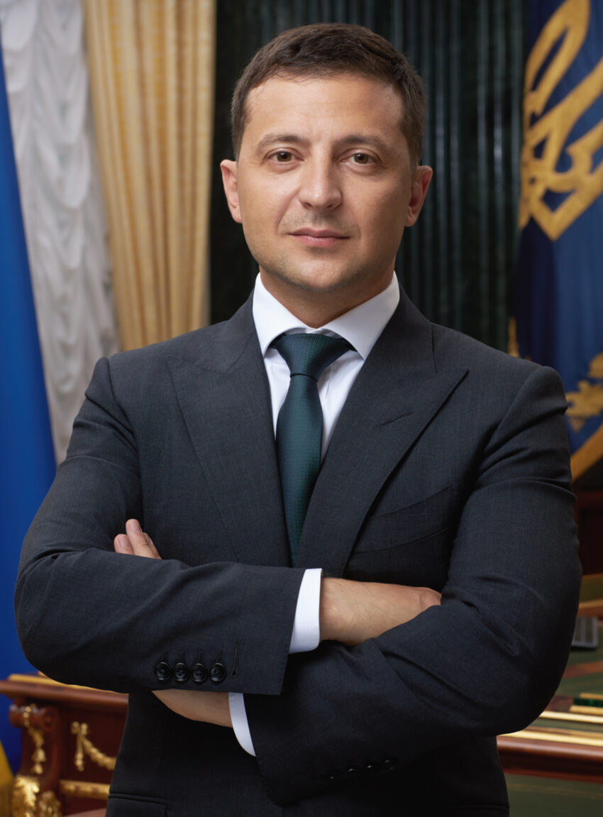Official portrait of Volodymyr Zelenskyy.