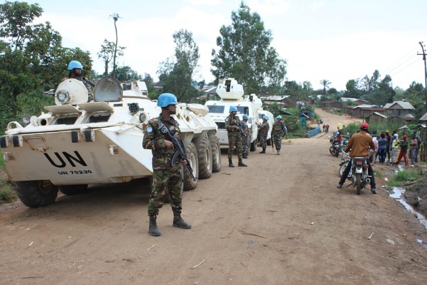 Caption: Bunia, Ituri, DRC – MONUSCO peacekeepers from Bangladesh and Nepal are currently carrying out long-distance patrols on the Bunia-Shari Road section with a view to establishing a protective environment and ensuring more effective protection of civilians in the northwestern part of the provincial city of Ituri. Photo MONUSCO / Force