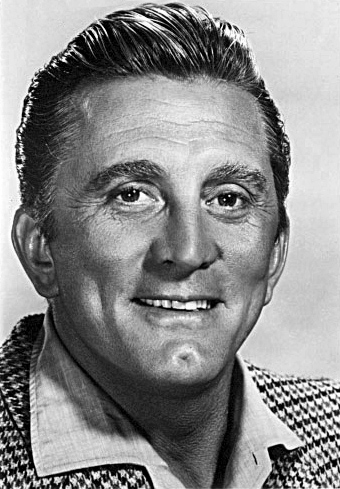 Publicity photo of Kirk Douglas and Michael Douglas.
