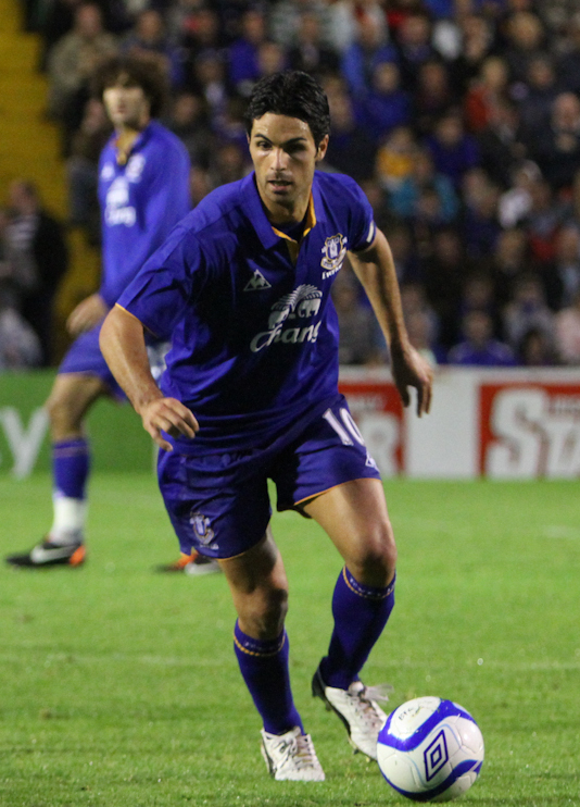Mikel Arteta from Bohemians V Everton (39 of 51)