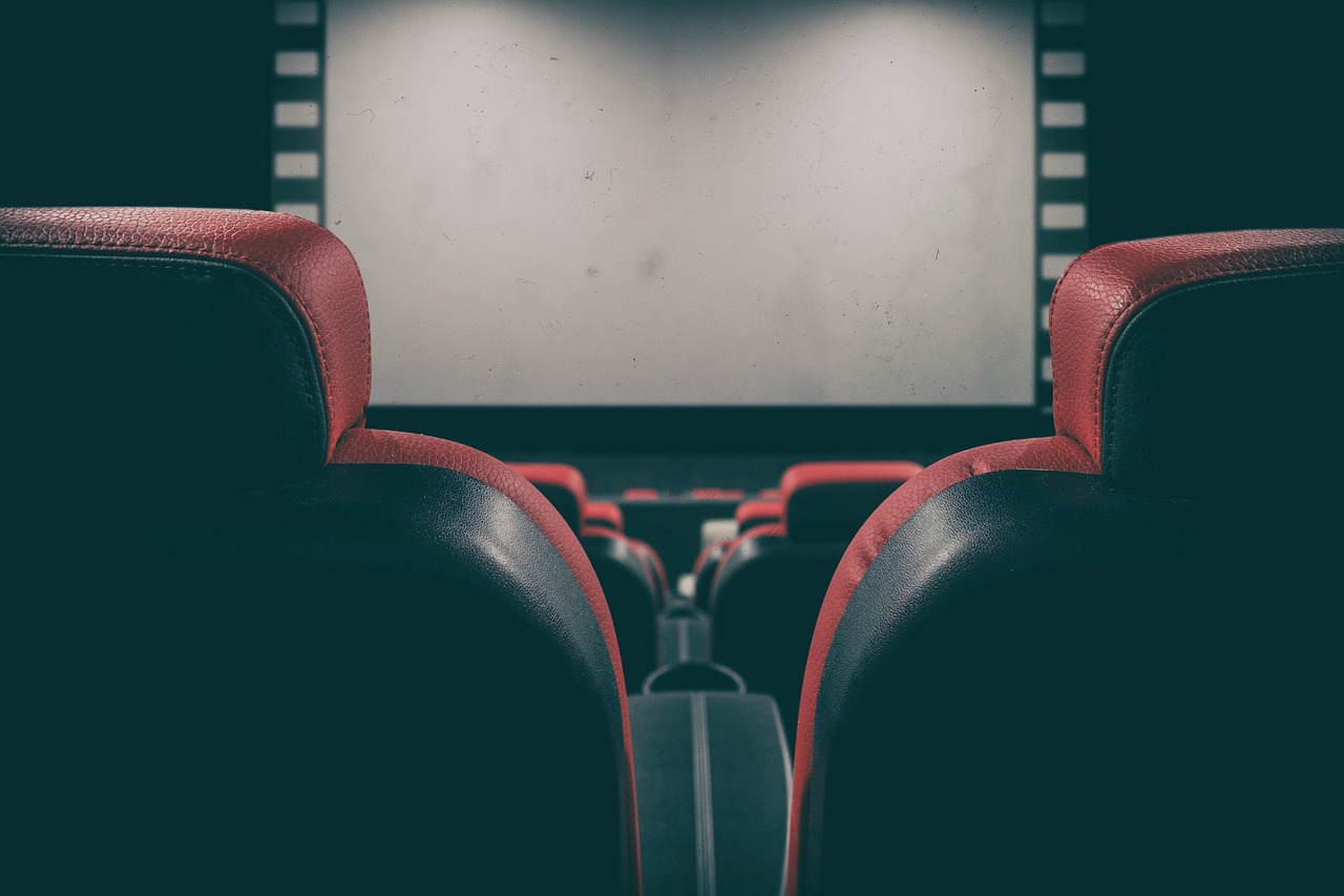movie theater, theatre, movie, canvas, sit
