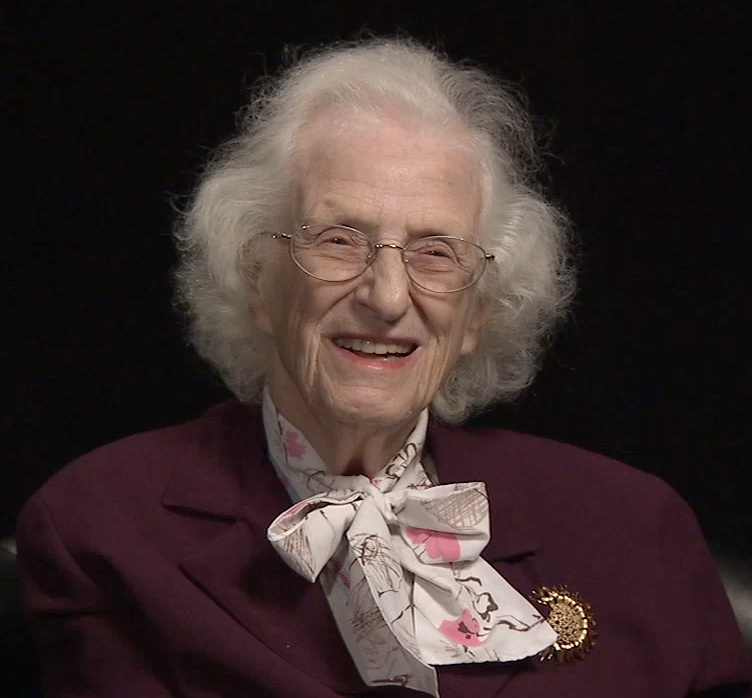 Astronomer Nancy Grace Roman at age 88 (still from a NASA-produced video). Roman was NASA's first Chief of Astronomy in the Office of Space Science. In her role, she successfully managed numerous astronomy-based projects including the Hubble Space Telescope.