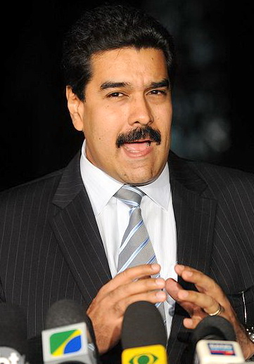 Nicolás Maduro Moros, interim President of The Boliviarian Republic of Venezuela following the death of Hugo Chávez.