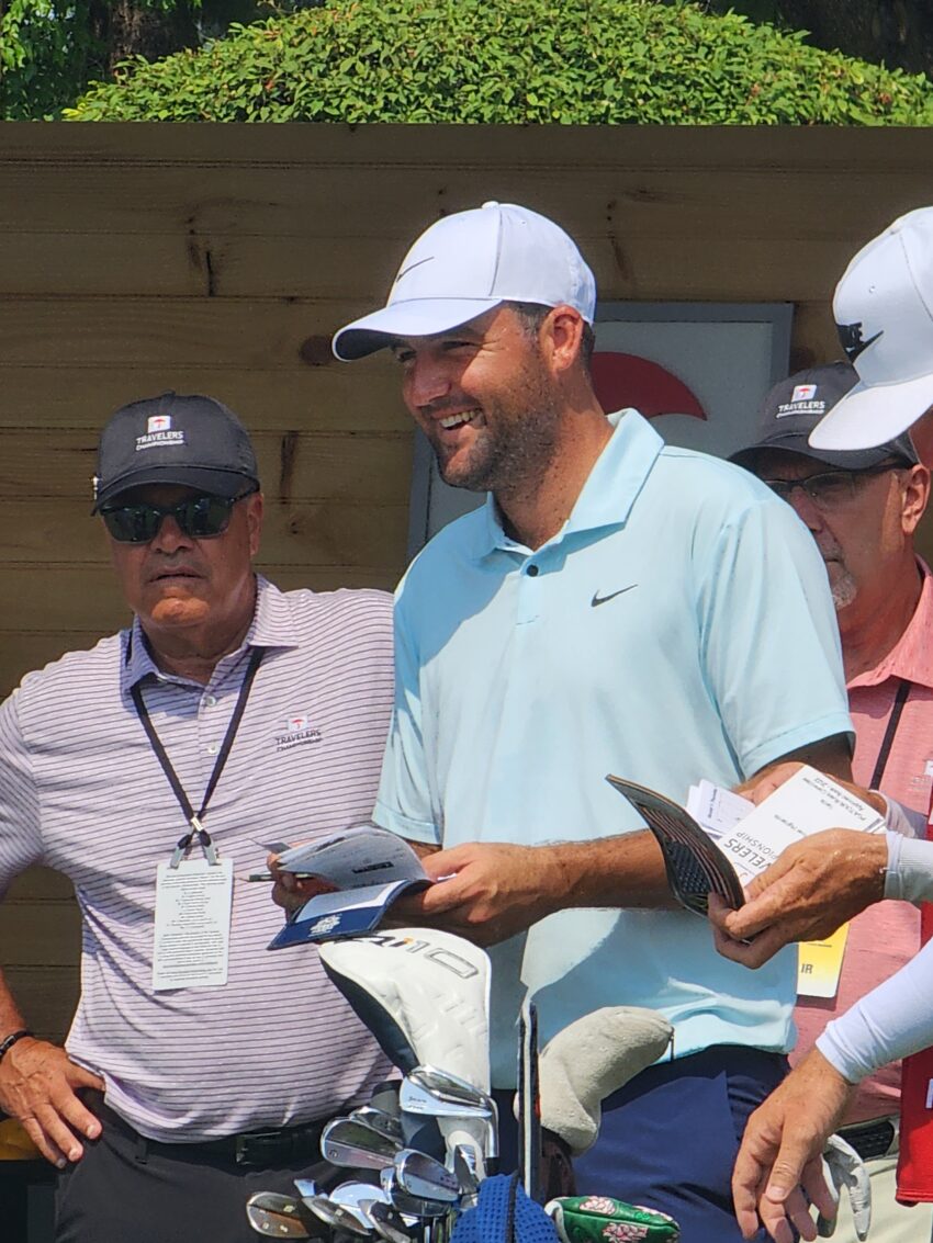 Scheffler at the Travelers Championship in 2024