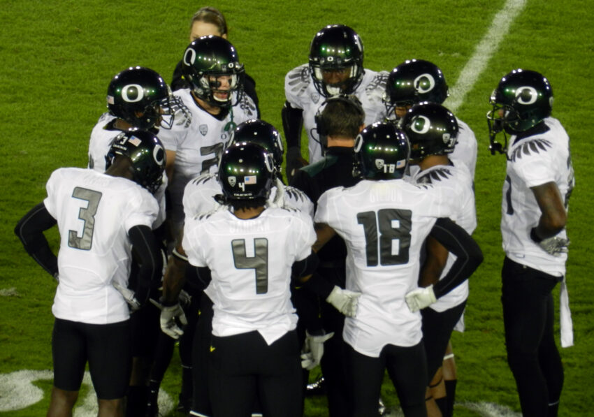 Defensive players for Oregon, vs Stanford 2011.