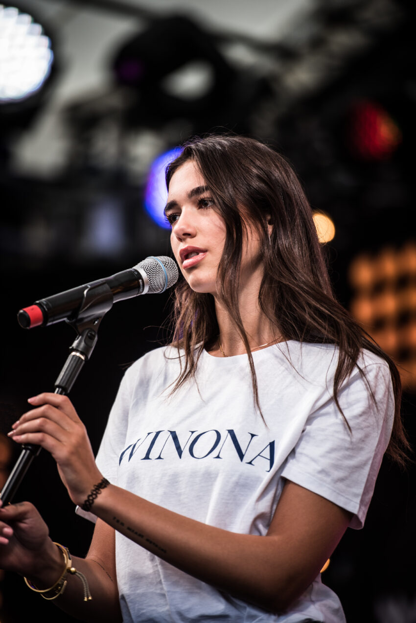 British singer and songwriter Dua Lipa at the SWR3 New Pop Festival 2016.