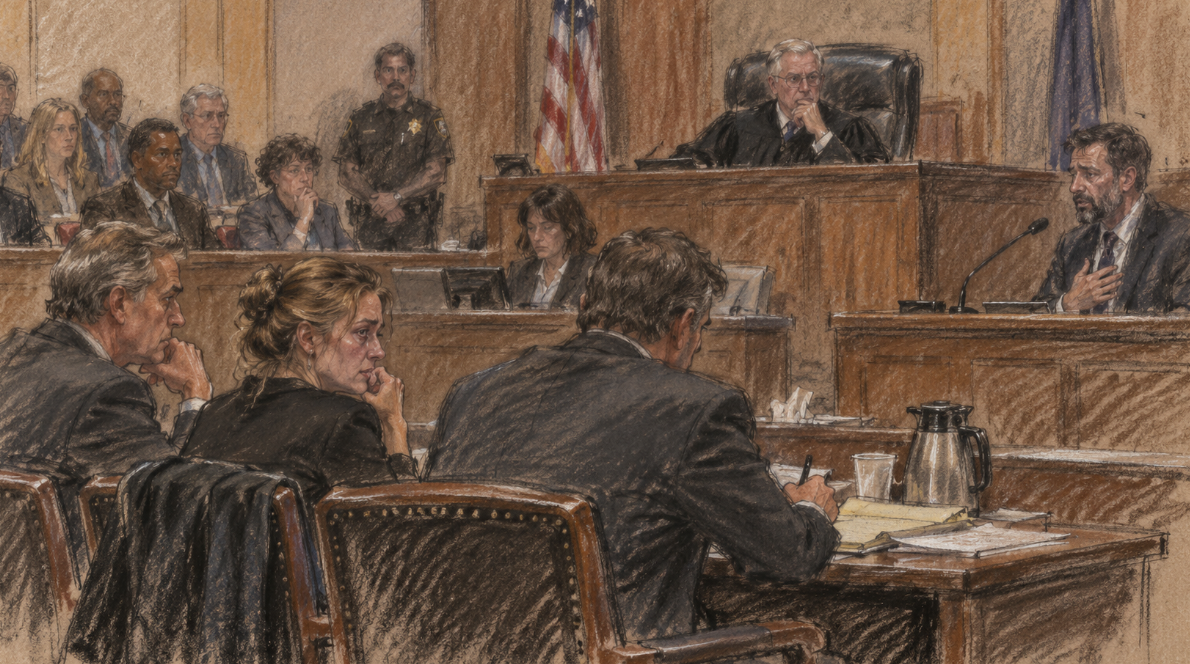 Courtroom sketch