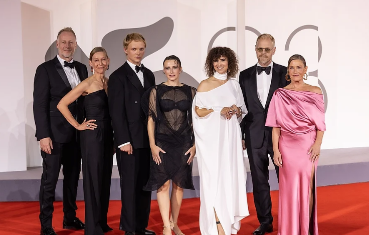Marina Bouras, Carsten Bjørnlund, May el-Toukhy and Mathilde Arcel Fock at the 83rd Venice International Film Festival