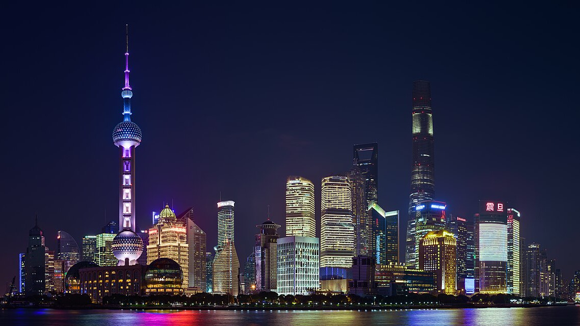 HDR panorama of Pudong, Shanghai, China