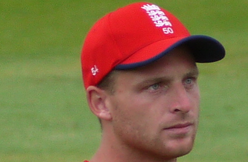 Jos Buttler representing England in a Twenty20 International against South Africa at Taunton in June 2017.