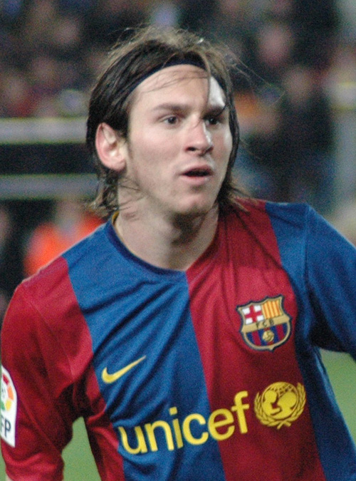 Lionel Messi, Futbol Club Barca's player, during the match FC Barcelona-Deportivo de La Coruña.