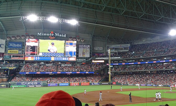 Minute Maid Park during Astros vs Reds game 2023