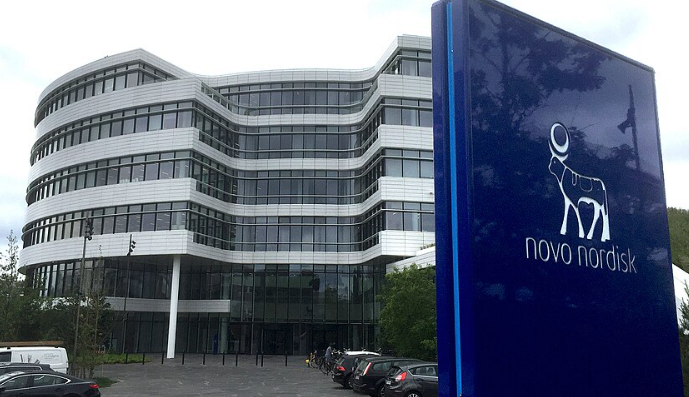 Headquarters building of Novo Nordisk in Bagsværd, Denmark.