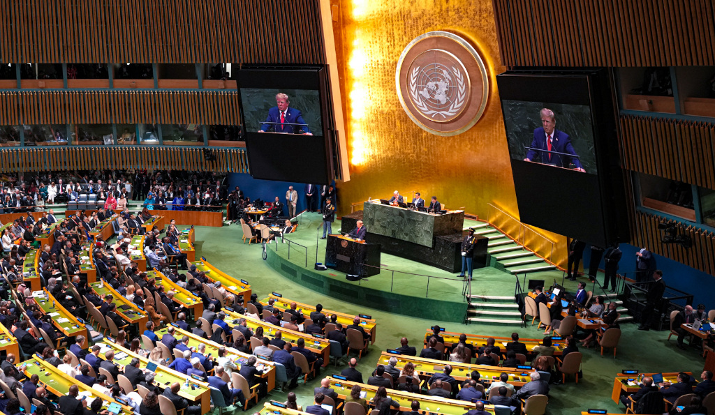 President Donald J. Trump speaks before the United Nations General Assembly in New York City, New York, September 22, 2026