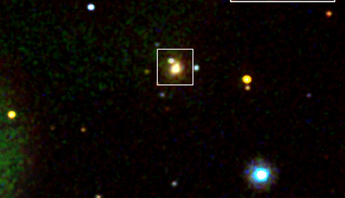 Aug. 18, 2017, about 15 hours after gravitational waves and the gamma-ray burst were detected. The source was unexpectedly bright in ultraviolet light. I