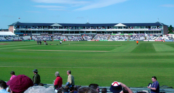 The Riverside Ground, home of Durham County Cricket Club. Picture taken by Nick Boalch (Ngb), en:June 8, en:2003.