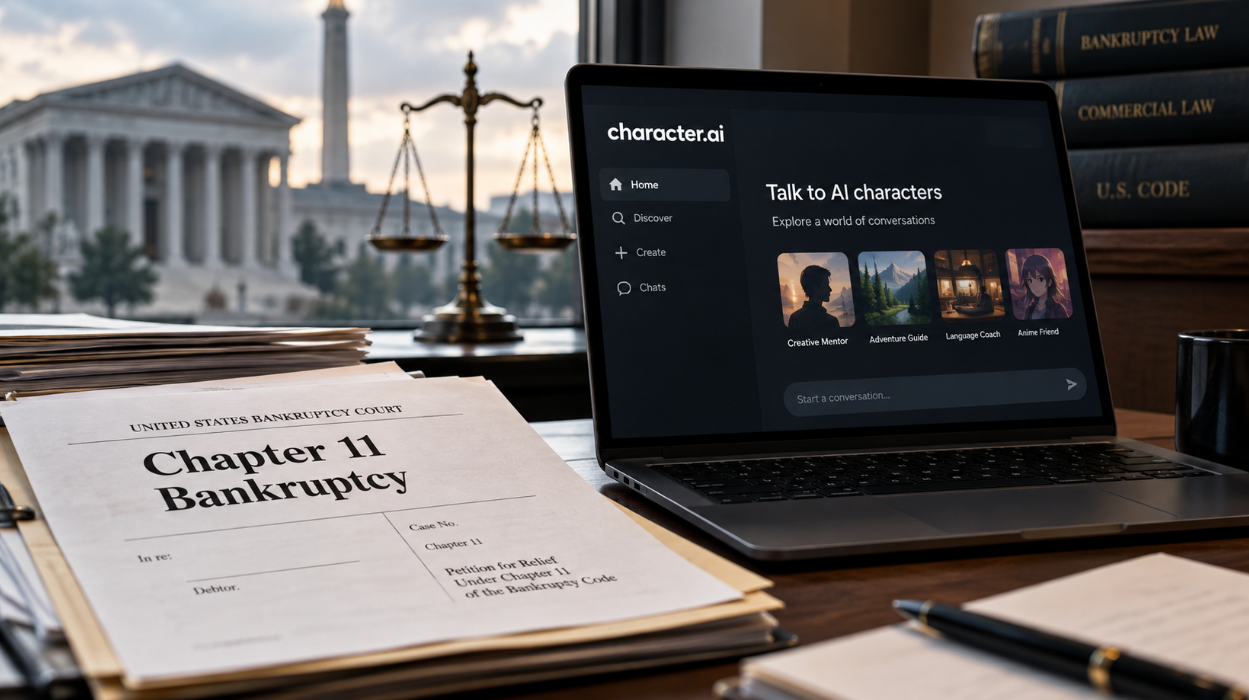 Character.AI Files for Chapter 11 Bankruptcy Amid Legal and Financial Troubles