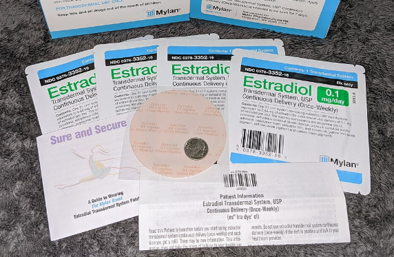 Generic estradiol (Mylan) 0.1 mg per day once-weekly transdermal systems