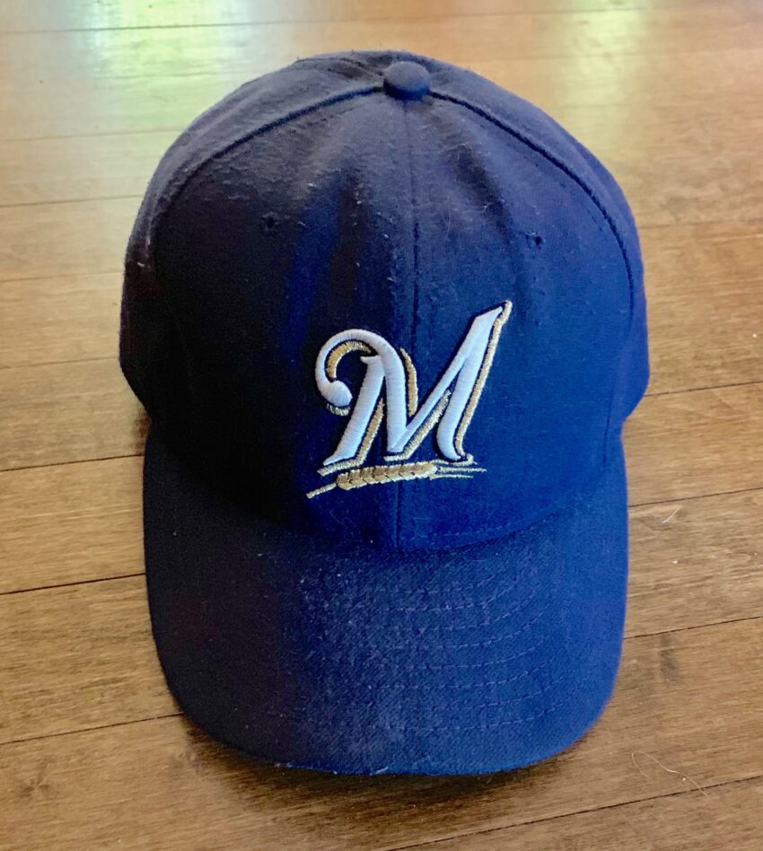 Milwaukee Brewers baseball cap with logo
