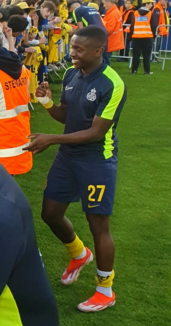 Belgian football player Noah Sadiki at Union SG in 2024