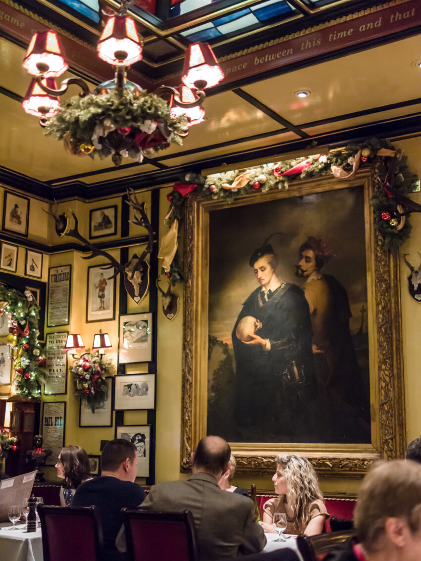 The oldest restaurant in London. Christmas 2012