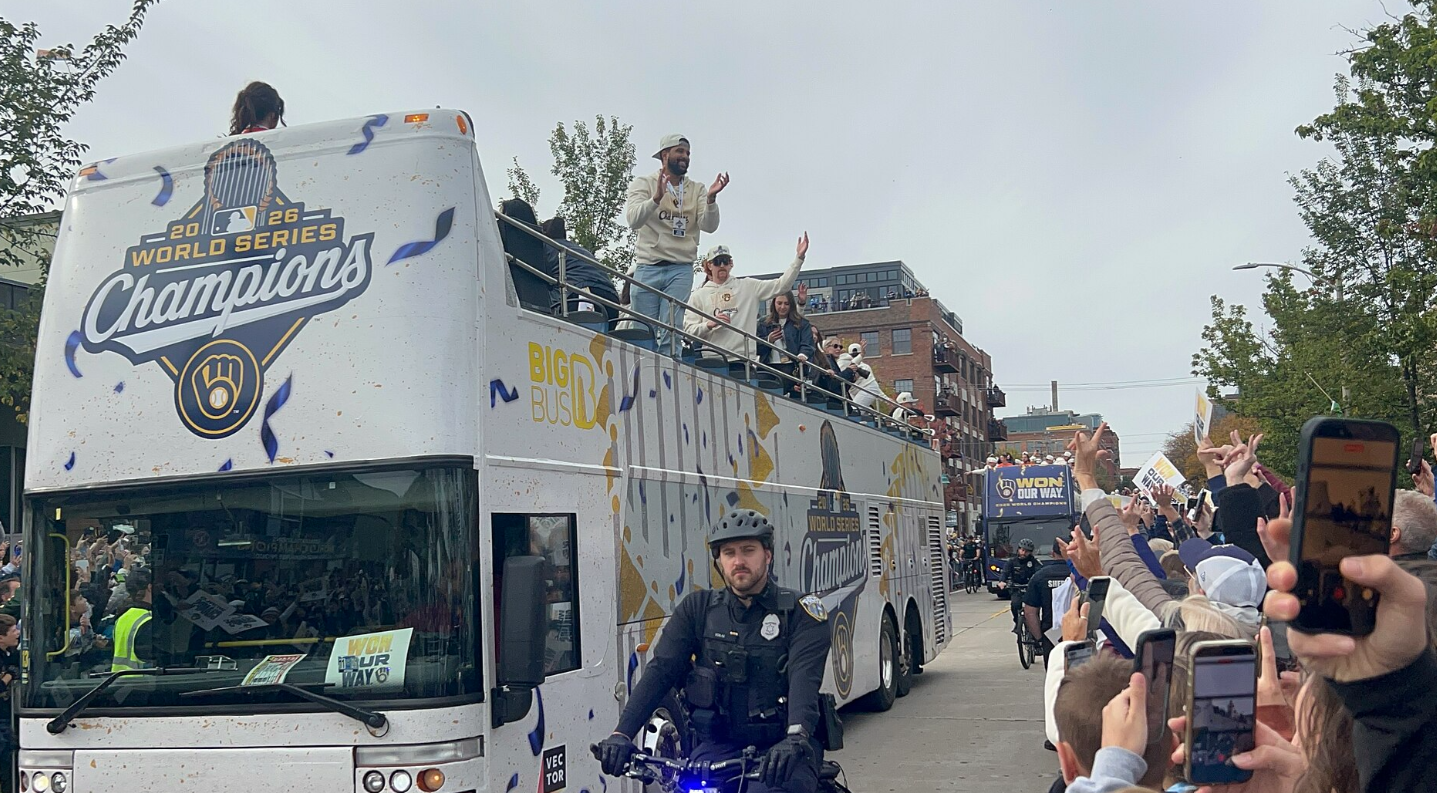 The World Series Parade in Milwaukee