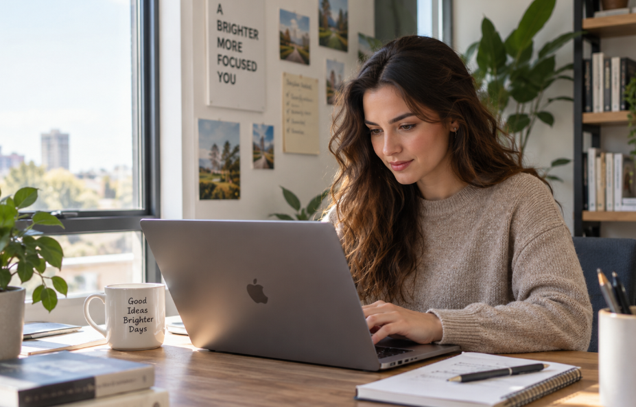 Woman at desk